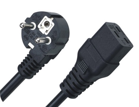 IEC C19 3 prong power cord receptacle with various European approvals