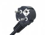 CEE7/7 European Schuko three prong right angle power cord plug